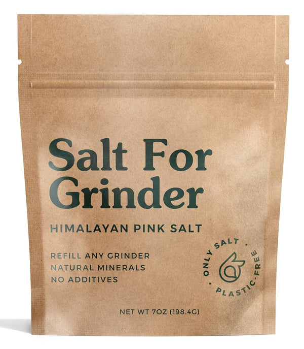 Himalayan Pink Salt for Grinder Refills - Organic, Unrefined, Kosher - Coarse