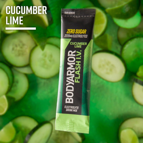 Packets, Packs, (6 Count) (Pack 2) BODYARMOR Flash IV Electrolyte Cucumber Lime - Zero Sugar Drink Mix, Single Serve