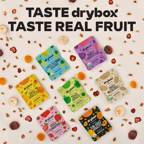 12 Packs, 2 oz Pack, 12 Packs Drybox Unsulfured Sun Dried Turkish Apricots Lunch Unsweetened No Sugar Added, Non-GMO