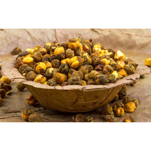 7 Oz. (200g) Sheel Roasted Chick Peas (Chana) Whole With Skin - ~ All Natural | Vegan | No Preservatives | Gluten