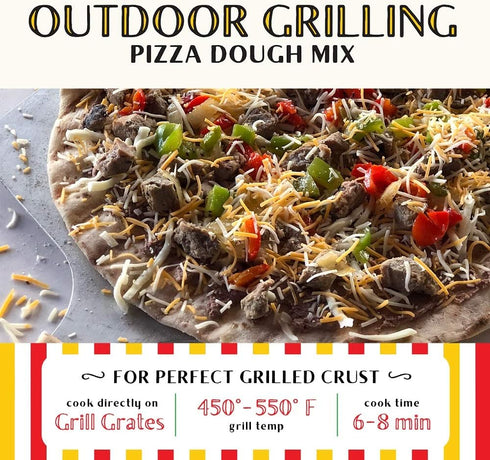 Pizza Worx - Pizza Kit - 1 Bag Outdoor Grilling Style Crust - 1 Pizza Sauce