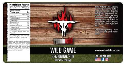 6.4 Gourmet Wild Game Seasoning | Premium Game Meat Rub for Venison, Lamb, Deer, Sausage, Jerky, Boar, Turkey, Elk