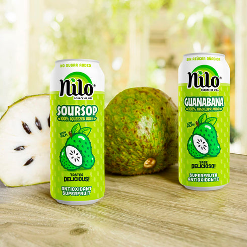 100% 16.57 oz (Pack 12) NILO Soursop Juice | Real Guanabana Soursop Graviola | NO Sugar added | NOT From Concentrate |