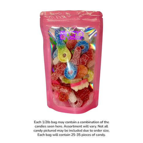Gummies, Gummy, 1/2 Swedish Candy Mix from Sweden, Assorted Sweet & Sour Godis, Watermelon, Orange, Lemon, Pacifier