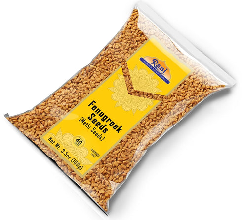 Rani Fenugreek (Methi) Seeds Whole 3.5oz (100g) - All Natural, Vegan, Gluten Friendly, Non-GMO, Indian Origin