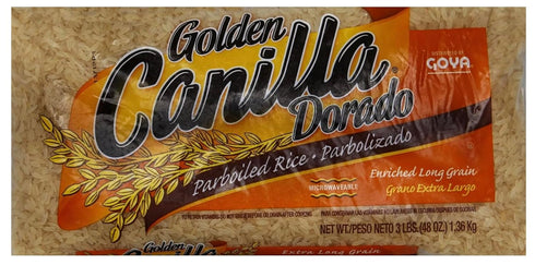 Golden Canilla Parboiled Extra Long Grain Rice, 3 Pound, 2-Pack