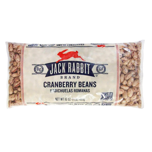 (Pack 3) 16 oz Jack Rabbit Cranberry / Roman Beans of Bags
