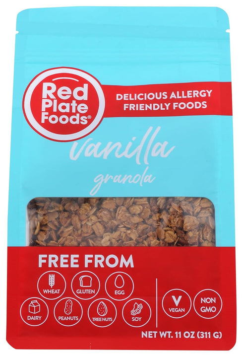 Red Plate Foods Gourmet Granola, Nut Free, Gluten Free, Vegan/Dairy Free, 6 bags 12 oz