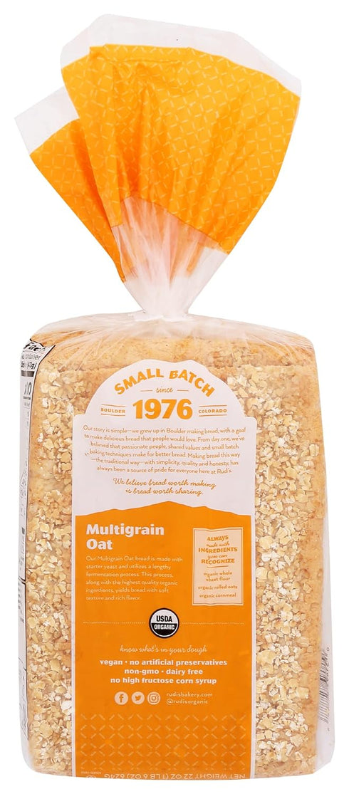 Rudis 22 OZ BAKERY Organic Multigrain Oat Bread