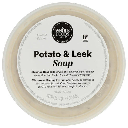 WHOLE FOODS MARKET KITCHENS 24 oz , Potato And Leek Soup