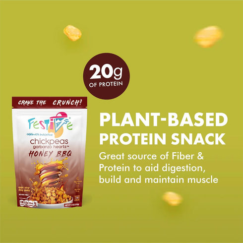 5oz (140g) 4 Pack Festive Chickpeas - Garbanzo Hearts - Non-GMO Vegan Soy-Free - Nacho Cheese