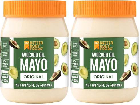 BetterBody Foods Avocado Oil Mayonnaise, Non-GMO Mayo Spread Made with Cage-Free Eggs,