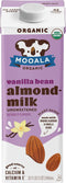 Mooala Brands Plant Based Beverage, Unsweetened Vanilla Almondmilk (6 Pack) | Organic