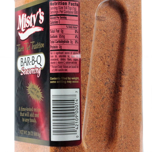 Misty's 24 Steakhouse BBQ Seasoning Gluten Free No MSG Meat Poultry Game Ounces