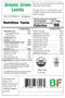 (7LB) Organic Green Lentils Whole Raw, High Fiber Non-GMO-Bulk