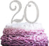 20 Years Birthday Cake Topper - New Best Crystal Rhinestone 20th Wedding Anniversary or 20 Years Old Cake Topper