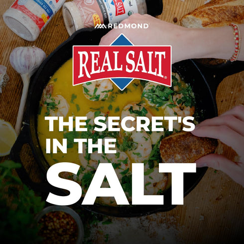 10 Redmond Real Sea Salt - Natural Unrefined Gluten Free Kosher, Ounce Shaker