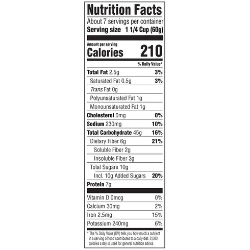 Barbara's Bakery 14 Oz Three Sisters Barbara's Morning Oat Crunch Original Cereal, Heart Healthy, Non-GMO, Box