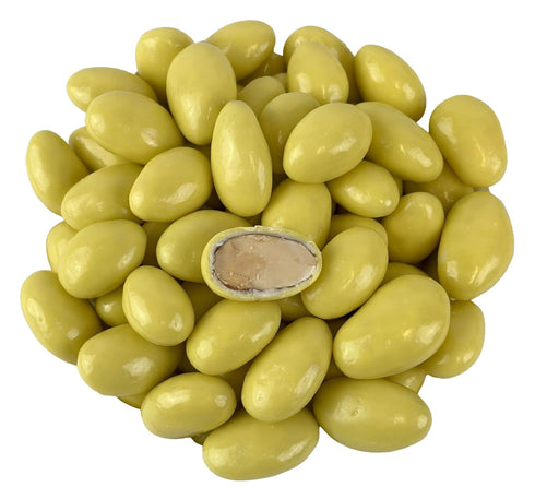 Cozy Confections Lemon Creme White Chocolate Covered Almonds, 1 Pound