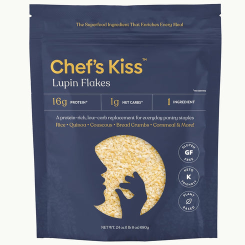 Chefs Kiss Lupin Flakes | 16g Protein, 1g Net Carbs, 15g Fiber