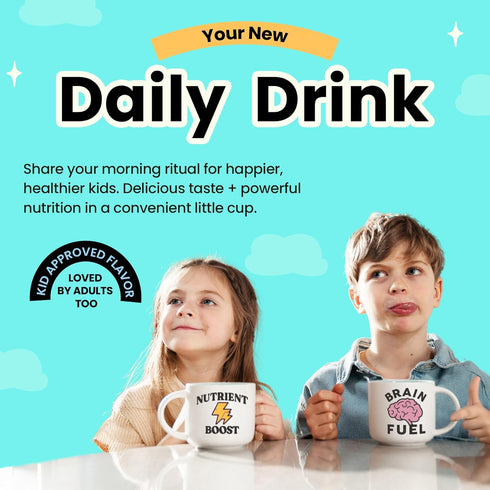 99.9% 12 4g 0g 12 Kiid Coffee - Caffeine-Free Organic Coffee for Kids - As Seen on Shark Tank - Vitamins & Minerals