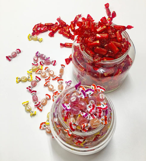 2 (Pack 2) SweetGourmet Original Bonelle Fruit Jellies | Bulk Wrapped | Orange, Lemon, Strawberry, Cherry | Pounds