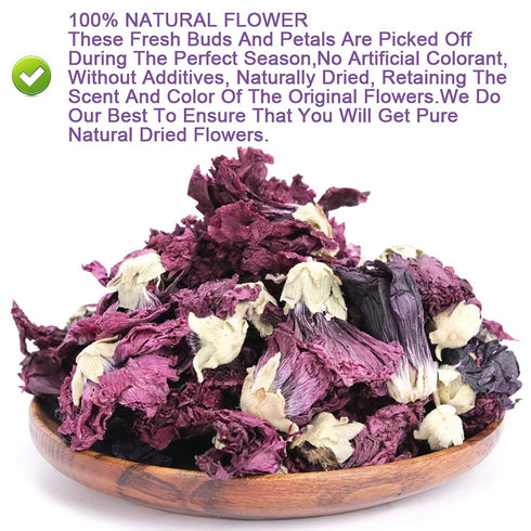 Plant Gift 35g/1.23oz Dried Violets Sweet Violet Tea, Edible Dried Flowers, Violet Leaf Tea, Natural Food Coloring
