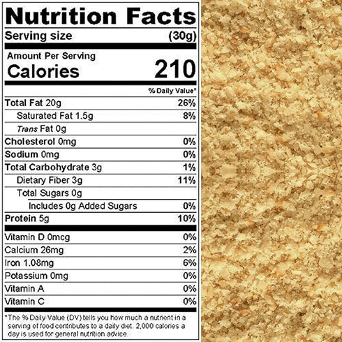 Packed 5 lbs. (80 oz.) Walnut, Raw Flour/Meal, Californian Luscious, Finely Ground, Fresh, Cooking, Baking, Protein