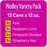 4-Flavor Pack 12 (Pack 12) Zevia Zero Calorie Energy Drink Medley Variety Ounce Cans