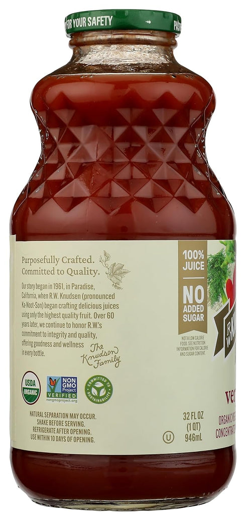 32oz RW Knudsen, Organic Very Veggie Juice