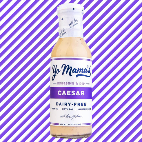 Pack (4) Yo Mama's Foods Keto Ranch & Caesar Combo Dressing and Dip - of - Dairy Free, Gluten Free, Low Sodium, and All