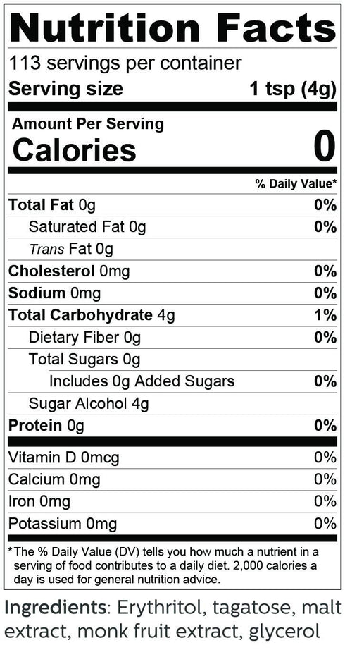 1:1 (1 So Nourished GOLD - Brown Sugar Alternative Substitute Sugar Replacement - Monk Fruit Erythritol Sweetener