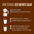 100% 99.99% (10oz) Crio Bru Brewed Cacao Double Chocolate Light Roast - Coffee Alternative Natural Healthy Drink | Pure