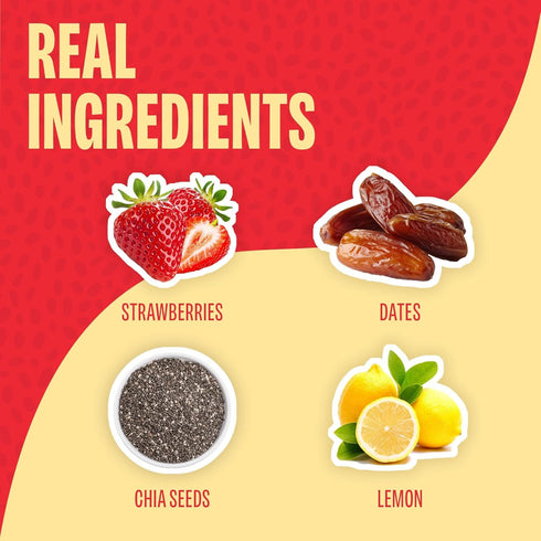 Smash Foods 17.5 oz Strawberry Superfood Fruit Spread, No Sugar Added, Keto Jam with Chia Seeds, Vegan, Low-Calorie