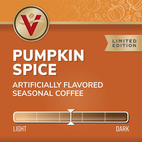 Victor Allen's Coffee Pumpkin Spice Flavored, Medium Roast, 32 Count Single Serve Coffee Pods for Keurig
