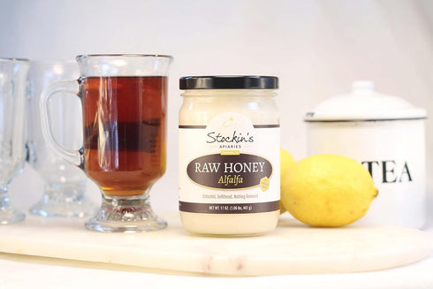 Stockin's Apiaries 35.2 Oz. Raw Alfalfa Honey, Unheated, Unfiltered, & Nutritious