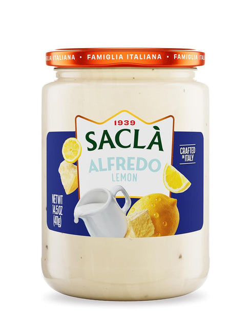 SACLA Alfredo Pasta Sauce with Lemon | Creamy Italian White Pasta Sauce