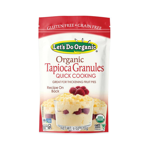 Let's Do Organic Tapioca Granules - Instant Tapioca, Tapioca Flour for Baking,