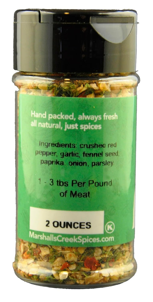 No Salt Sausage Seasoning Mini Jar by Marshalls Creek Spices