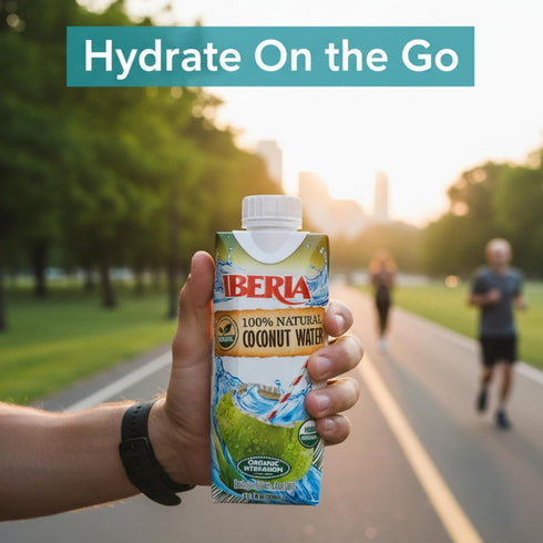 100% 11.1 oz. (Pack 24) Iberia Pure Organic Coconut Water, fl.