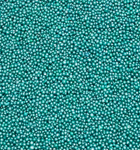 Sweet Evas SHIMMER METALLIC TEAL NONPAREILS- Dairy Free, Gluten Free, Egg Free, Vegan, Soy Free, Nuts Free, Kosher