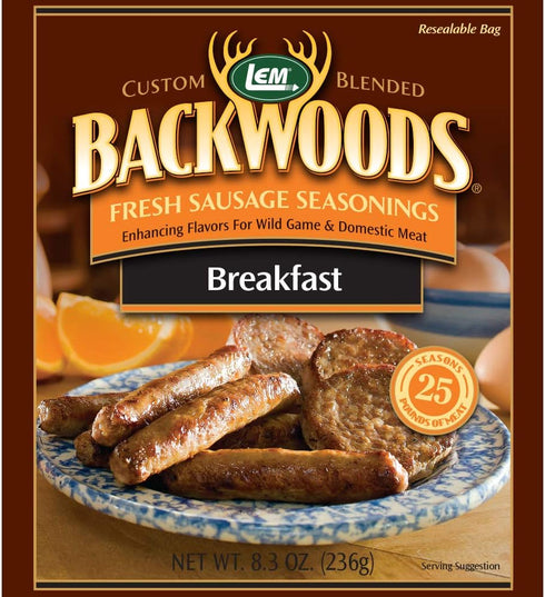 LEM Products Backwoods Breakfast Fresh Sausage Seasoning, Ideal & Products Backwoods Sweet Italian Fresh Sausage