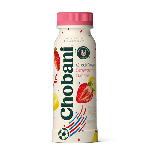 Chobani Strawberry Banana Low-Fat Greek Yogurt Drink 7oz