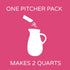(4 Packets) Crystal Light Raspberry Lemonade Drink Mix Pitcher