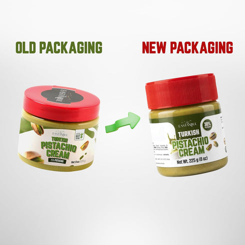 8oz, Eastanbul Pistachio Cream, Pistachio Butter, Turkish Cream Spread for Dubai Chocolate Bar Kit, Perfect Paste