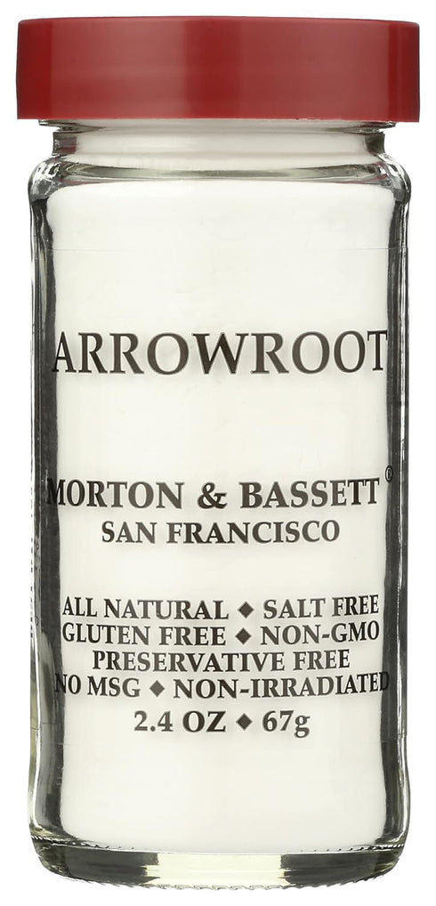 Morton & Bassett Arrowroot Spice, Salt Free, Non GMO, 2.4 Ounces (Pack