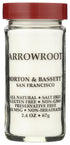 Morton & Bassett Arrowroot Spice, Salt Free, Non GMO, 2.4 Ounces (Pack