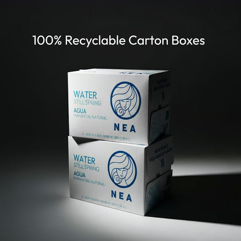 16.9oz (1 Pack 12) NEA Canned Water - Austrian Alps Spring Mineral Can Water in Aluminum Cans - Plastic Free BPA Free