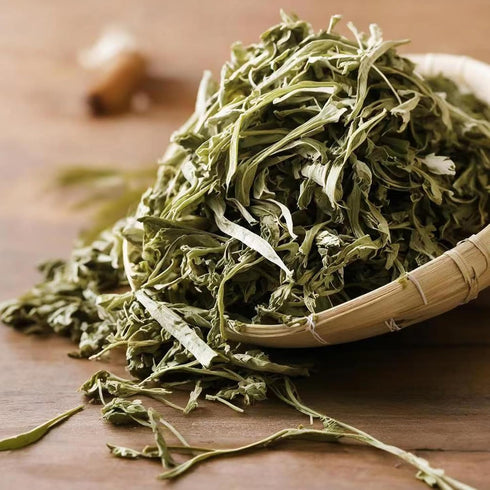 Zungtin 4 Mugwort herb Pure Leaves Fine Picked Bulk Stems Stalks Free, Natural Artemisia vulgaris Chemical Free - ounce