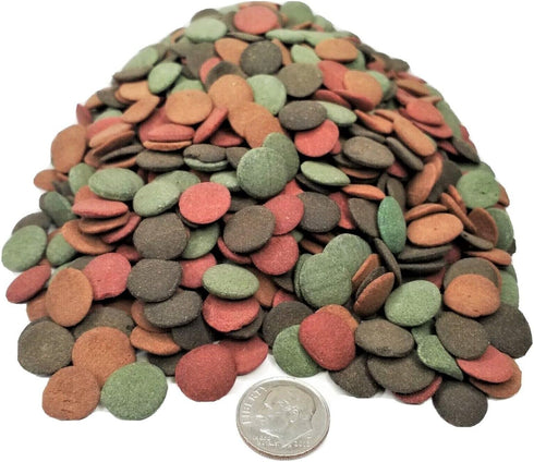 Aquatic Foods Inc. 4-Type Ultra Mix of 12mm - 1/2'' Wafers, Spirulina-Algae 6-Type Worm 10-Type
